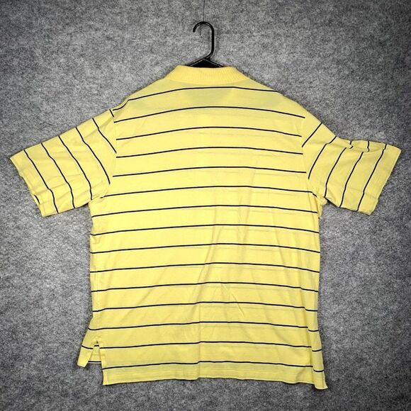 Ralph Lauren Polo Shirt Adult Extra‎ Large XL Yellow Black Stripes Golf Mens - Picture 8 of 9